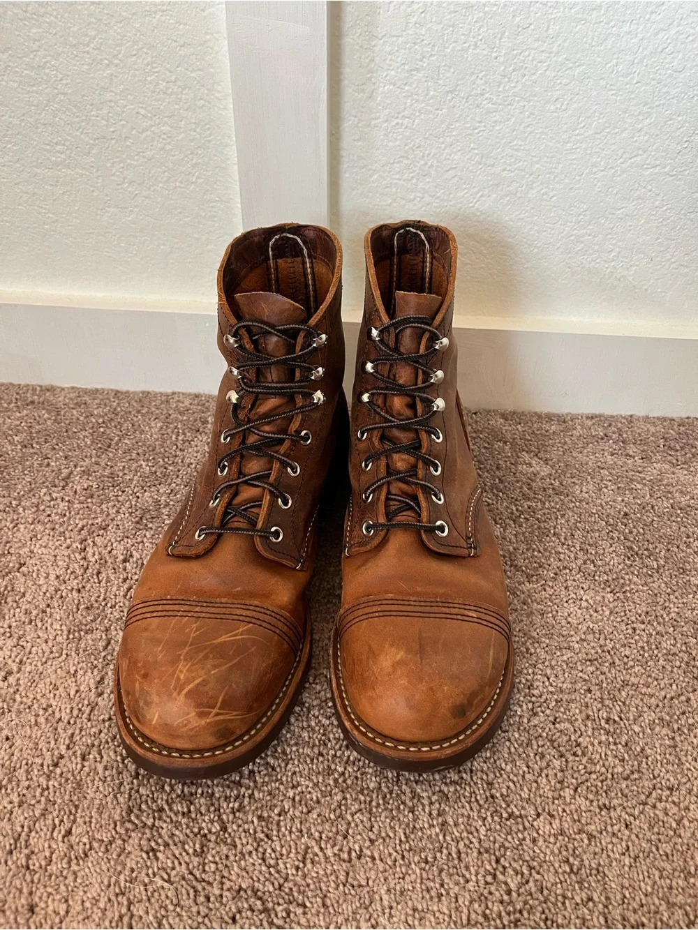 Red Wing Men's 10 Leather Combat Boots